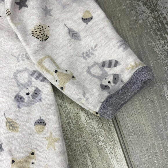 woodland baby gown raccoon baby gown - Picture 3 of 6